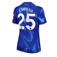 Chelsea Moises Caicedo #25 Fußballbekleidung Heimtrikot Damen 2024-25 Kurzarm